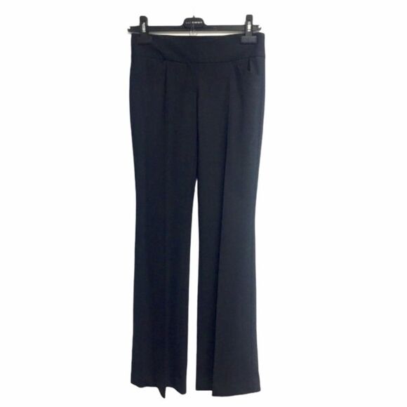THEORY Wool Stretch Flare Dress Pants Black 00 - Picture 1 of 8